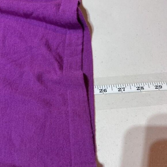 J. Jill Wearever Collection‎ Washable Merino Wool Pointelle Sweater Purple Sz XS - Picture 9 of 9